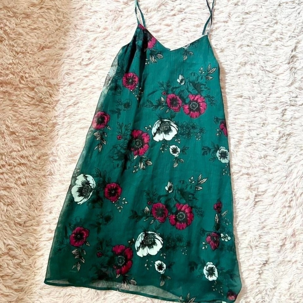 Western Boho Indie Floral Whimsical Slip Dress Womens XS Cottage Core‎ Cowgirl